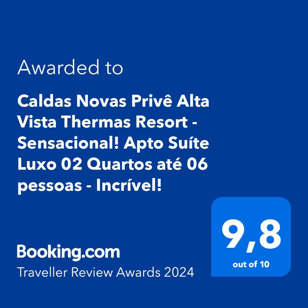 Caldas Novas Prive Alta Vista Thermas Resort - Sensacional! Apto Suite Luxo 02 Quartos Ate 06 Pessoas - Incrivel! Zewnętrze zdjęcie